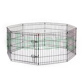 Heavy-Duty Indoor/Outdoor Pet Playpen Durable 24" x 36" Modular Pet Fence Secure Exercise Pen for Dogs, Rabbits, and Small Animals Anti-Climb Safety Design