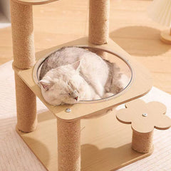 Cat Climbing Frame Space Capsule Cat Nest Sisal Self-Entertainment Simple Indoor Space-Free Cat Tree Cat Nest All-In-One Cat Toy Cat