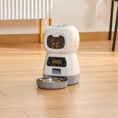 3.5L Smart Automatic Pet Feeder with Voice Recording & App Control, Programmable WiFi Food Dispenser for Small to Medium Dogs and Cats