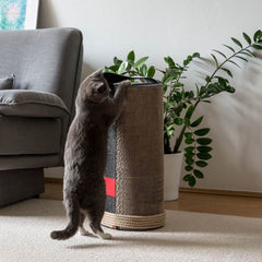Interactive Carrot Cat Scratching Post with Natural Sisal Fiber and Playful Leaf Teaser for Indoor Cats
