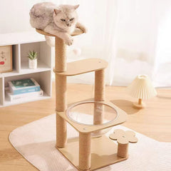 Cat Climbing Frame Space Capsule Cat Nest Sisal Self-Entertainment Simple Indoor Space-Free Cat Tree Cat Nest All-In-One Cat Toy Cat