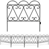 Decorative Garden Edging Fence Simple White Picket Garden Border for Flower Beds & Courtyards Weather-Resistant Villa Landscape Partition Small Dog & Pet Barrier for Outdoor Use