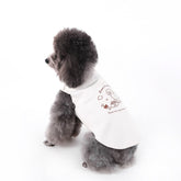 Reversible Striped Pet Vest - Dual-Style Autumn & Winter Sleeveless Layering Piece with Lace Trim for Teddy Poodles, Schnauzers, and Small Dogs