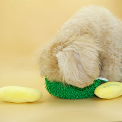 Interactive Durian Snuffle Toy for Dogs - Squeaky Crinkle Paper Nosework Toy - Mental Stimulation & Foraging Treat Dispenser for Puppies & Small Dogs