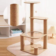 Cat Climbing Frame Space Capsule Cat Nest Sisal Self-Entertainment Simple Indoor Space-Free Cat Tree Cat Nest All-In-One Cat Toy Cat