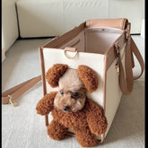 2026 "Cloud-Plush" Luxury Pet Tote Ultra-Lightweight Head-Out Doll Bag for Cats & Small Dogs High-Aesthetic Large Capacity Breathable Travel Carrier