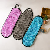 Quick-Dry Microfiber Pet Bath Towel - Ultra-Absorbent Dog & Cat Drying Robe with Hand Pockets for Easy Grooming