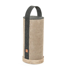 Interactive Carrot Cat Scratching Post with Natural Sisal Fiber and Playful Leaf Teaser for Indoor Cats